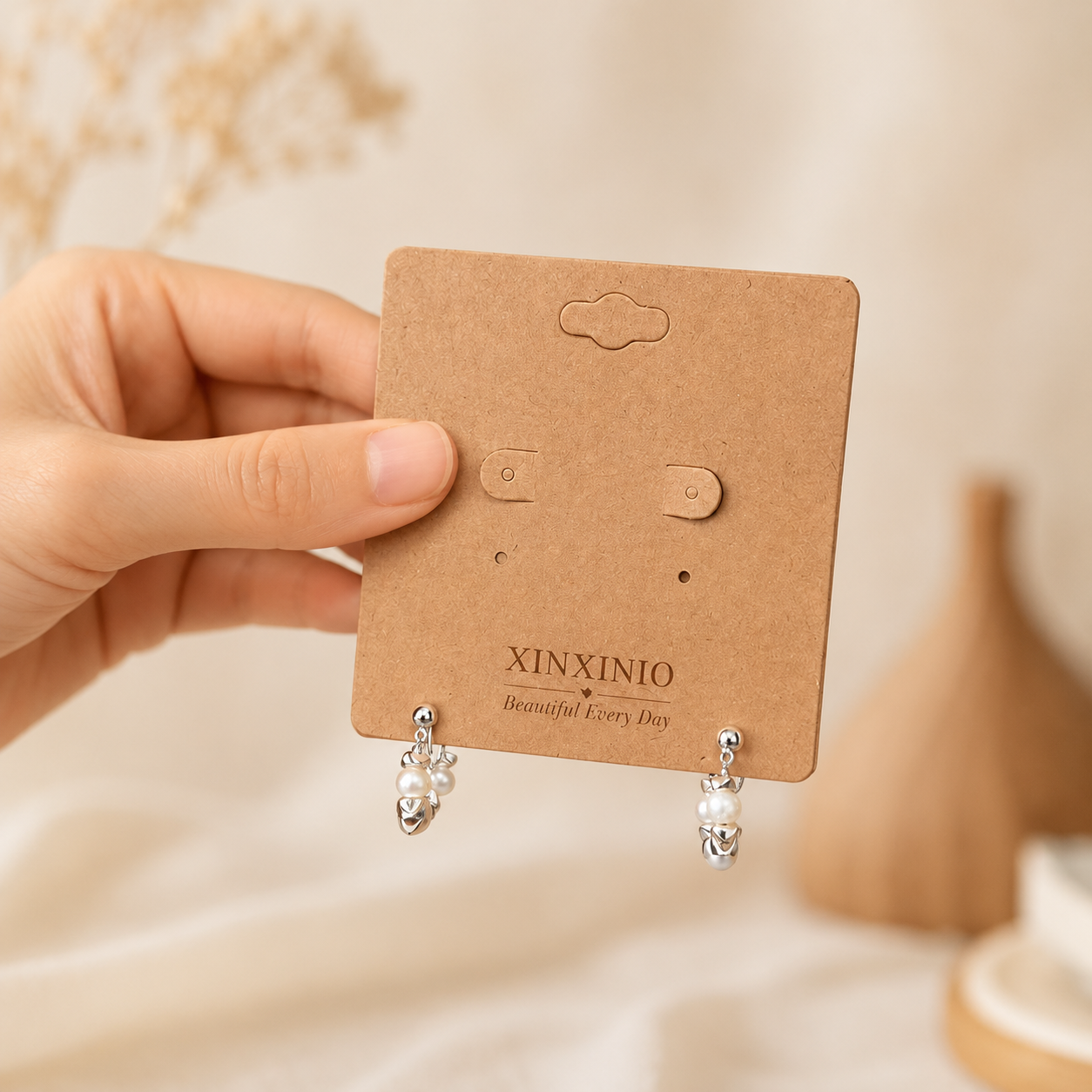 「XINXINIO」 淡水パール 上品な揺れ感 シルバーカラー 耳元アクセサリー イヤリング レディースアクセサリー プレゼント デートコーデ