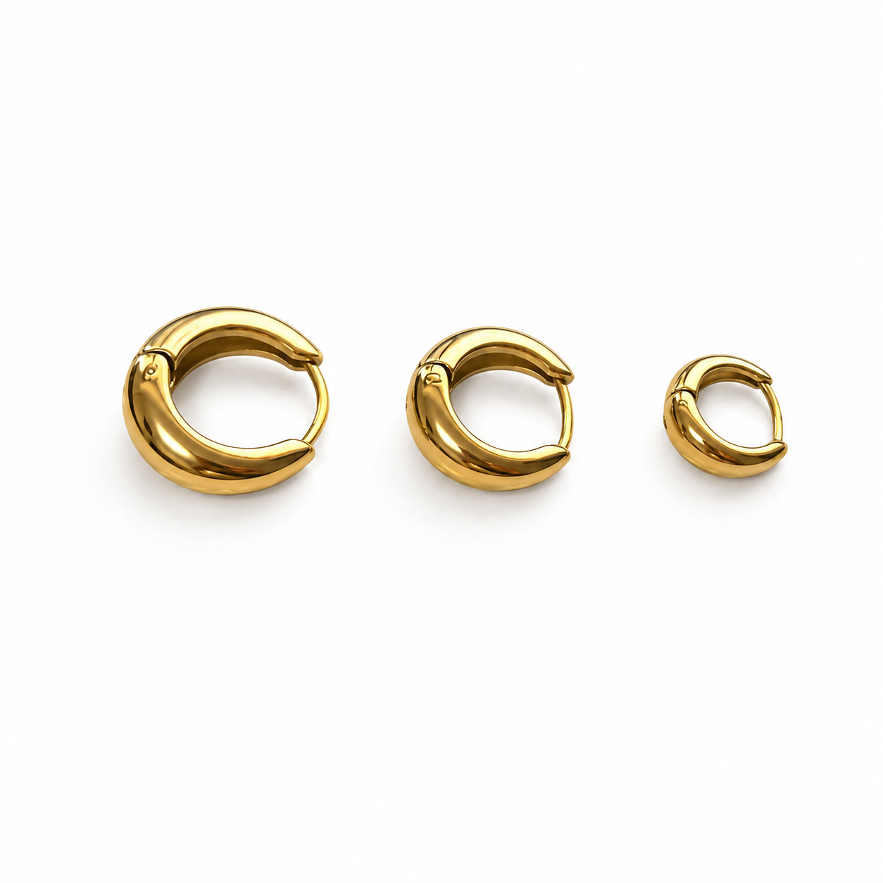 Heart Gold Earrings - Adorable Minimalist Design Heart Cute