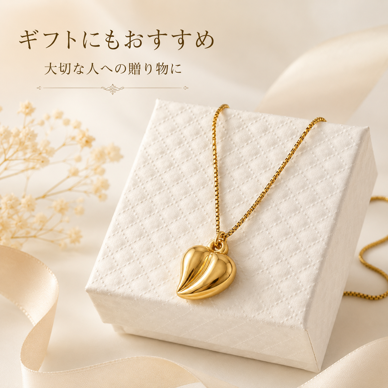 「XINXINIO」心の鼓動 ハートペンダントネックレス、愛と情熱の象徴、立体