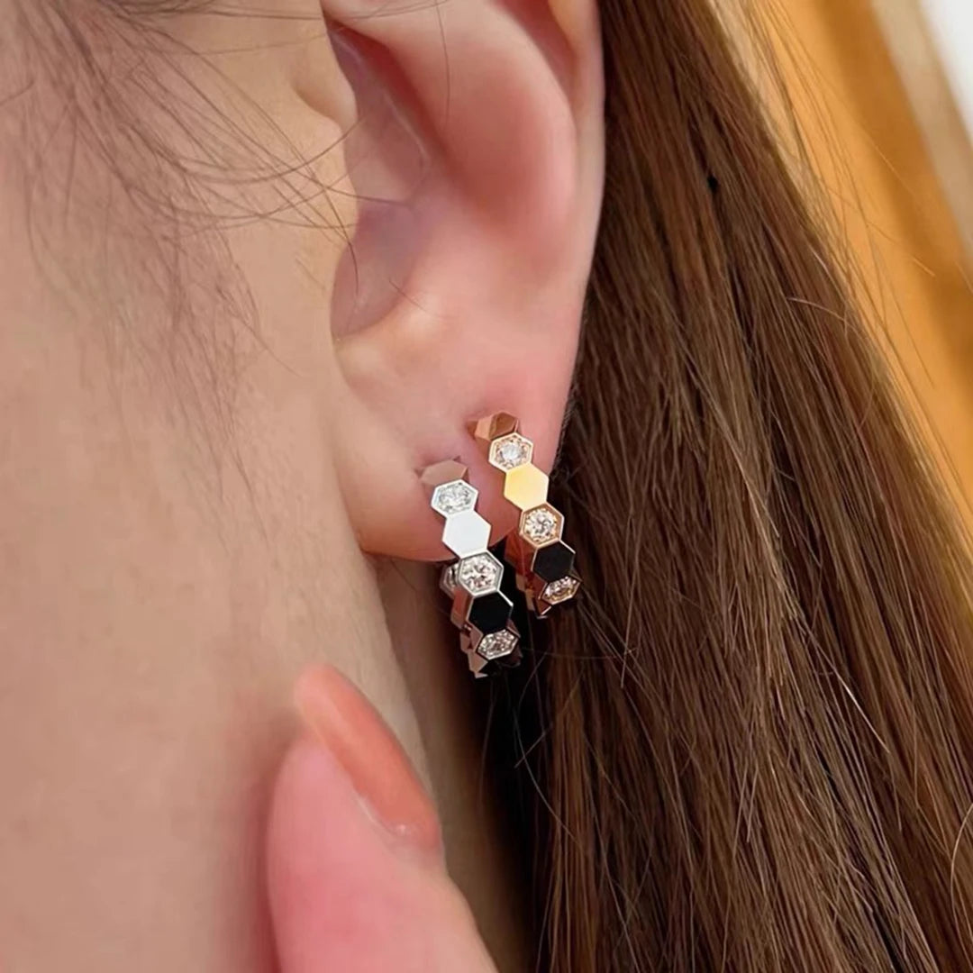 【925シルバー】エレガント六角形リング レディース 普段使い・パーティー対応 ギフトにも