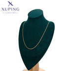 Xuping Jewelry Personality Light Gold Color Necklace for Woman Schoolgirl Birthday Christmas Party Wish Gifts X000978777