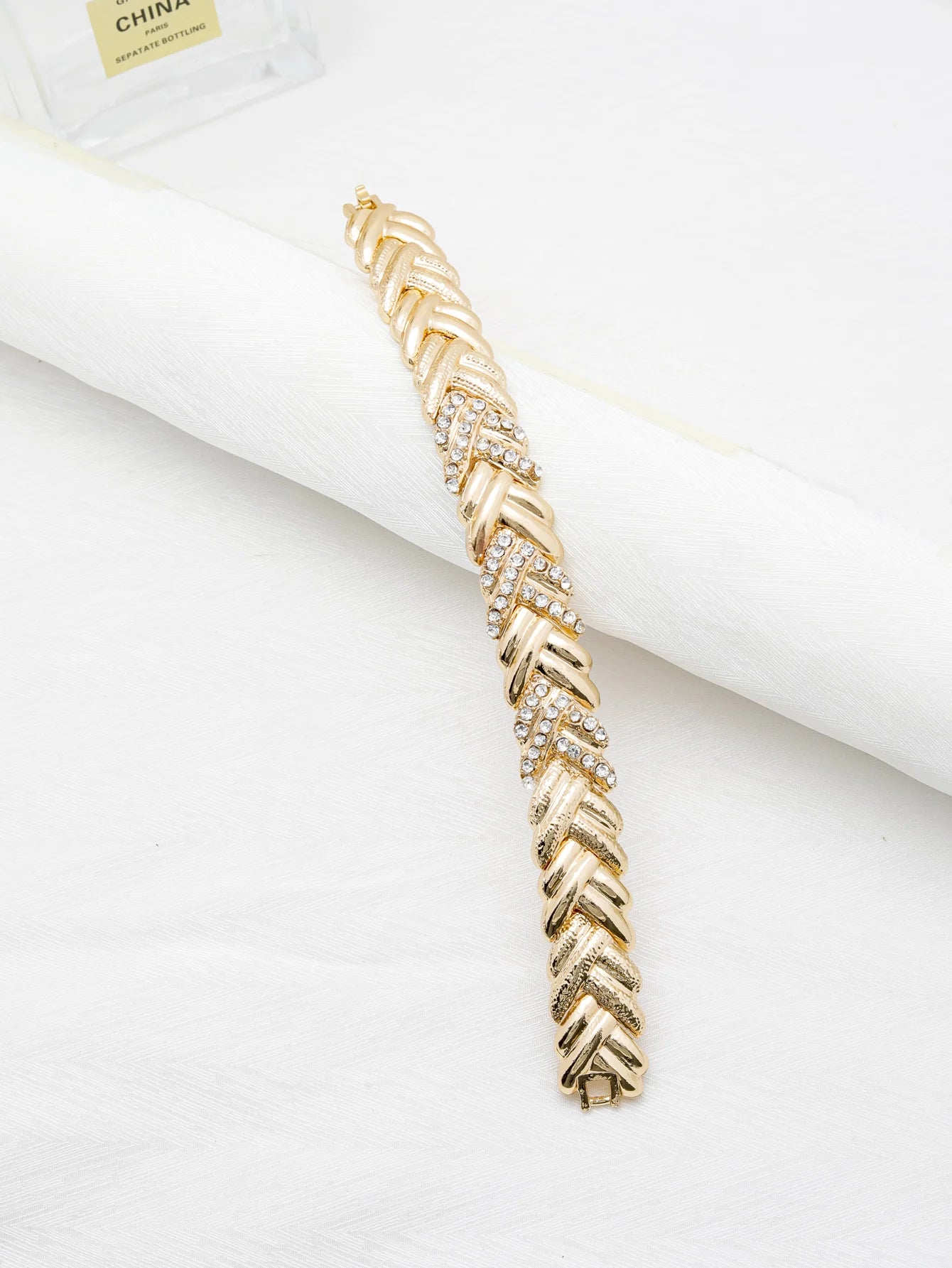 ドバイジュエリーセット女性用 18K ゴールドメッキ高級ネックレスイヤリングブレスレットとリングセットジュエリーウェディングパーティートレンド