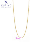 Xuping Jewelry Personality Light Gold Color Necklace for Woman Schoolgirl Birthday Christmas Party Wish Gifts X000978777