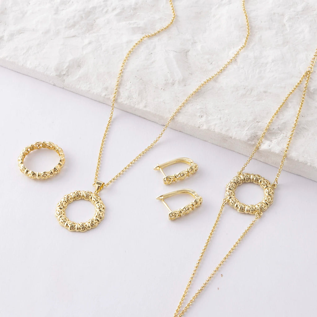 LUIZADAFashionable and Exquisite Women's Jewelry Set Wedding Jewelry Accessories Gift