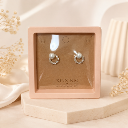 「XINXINIO」 小ぶりピアス 上品 かわいい 大人可愛い レディース アクセサリー ギフト デート フォーマル 普段使い淡水パール