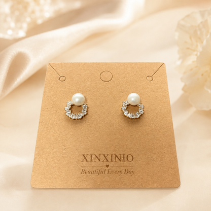 「XINXINIO」 小ぶりピアス 上品 かわいい 大人可愛い レディース アクセサリー ギフト デート フォーマル 普段使い淡水パール