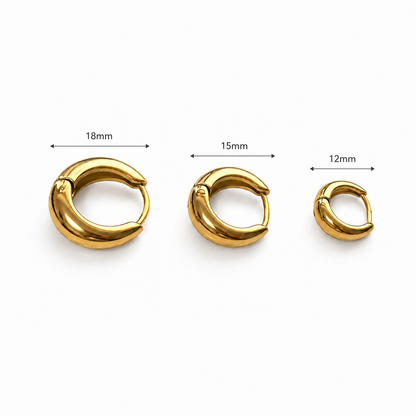 Heart Gold Earrings - Adorable Minimalist Design Heart Cute