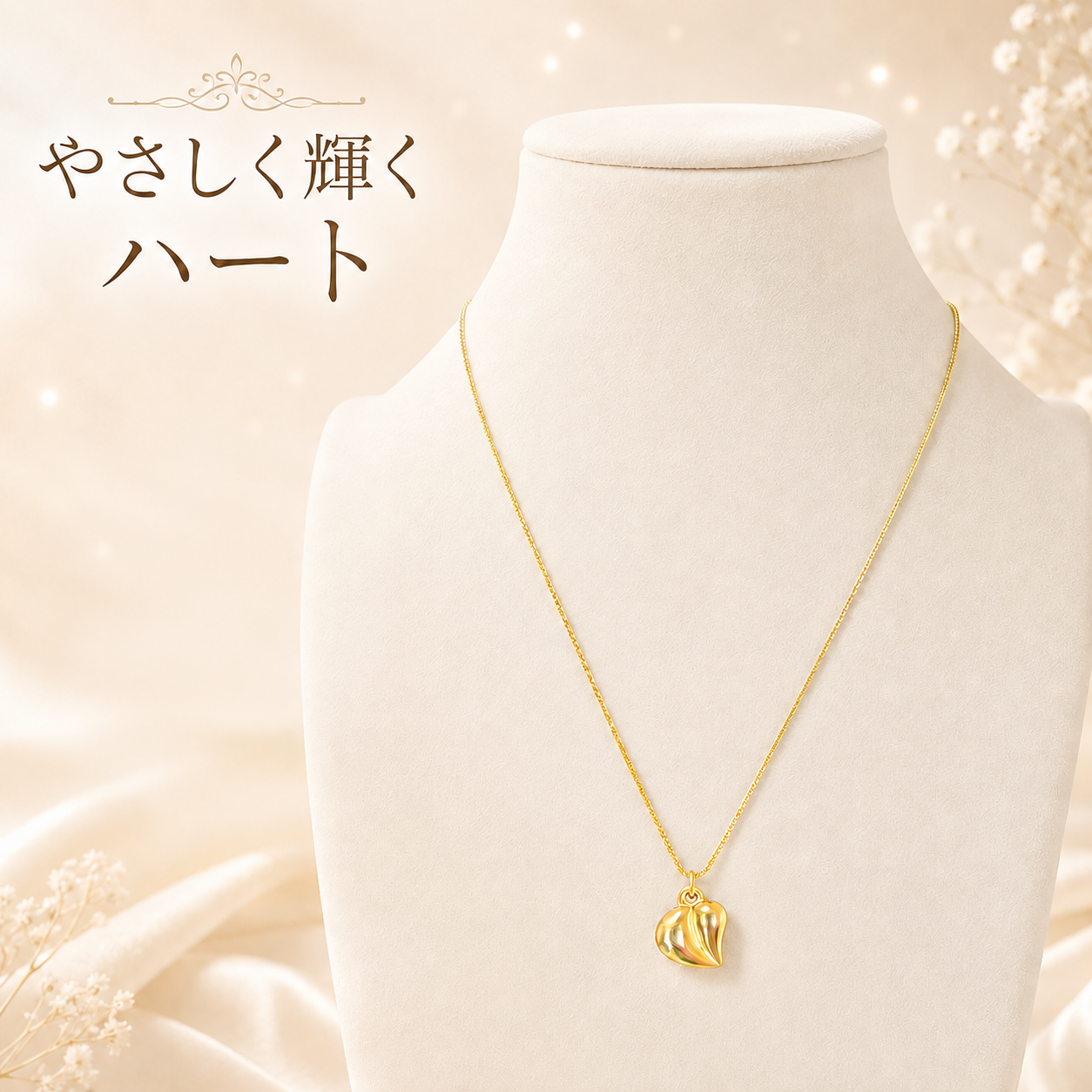 「XINXINIO」心の鼓動 ハートペンダントネックレス、愛と情熱の象徴、立体